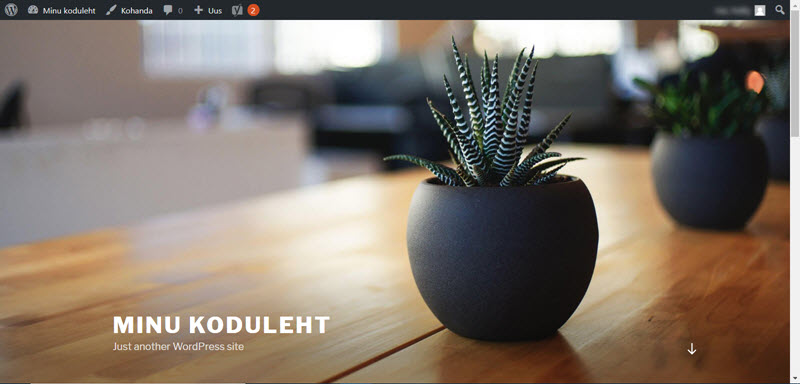 WordPress koduleht